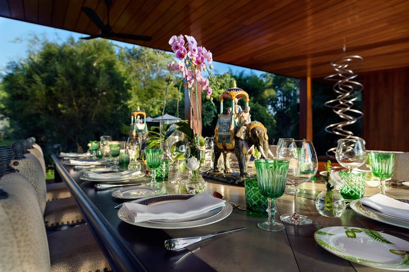 Dining At Main Villa Detail