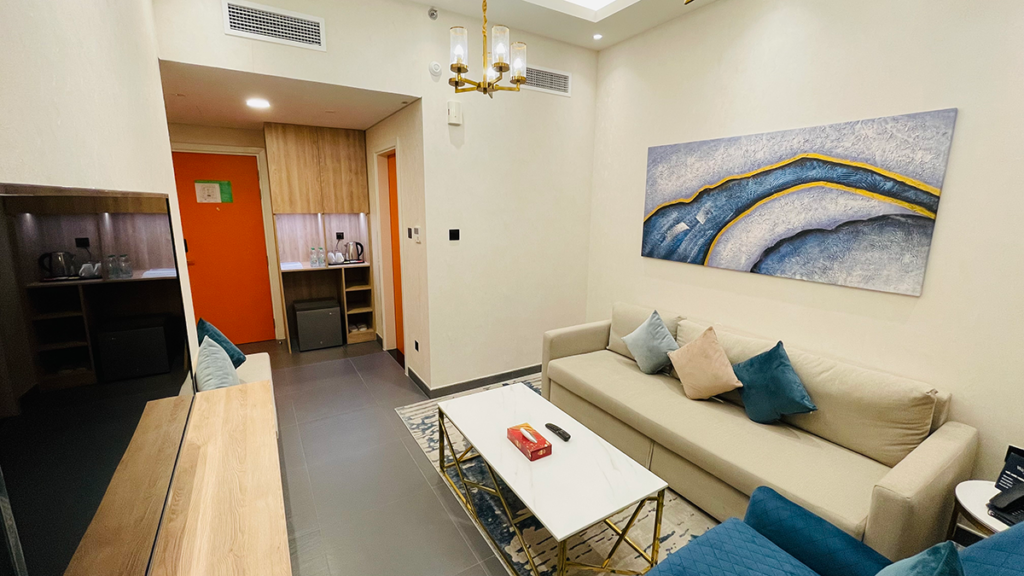 Premier Room with Living Room
King bed with Sofa