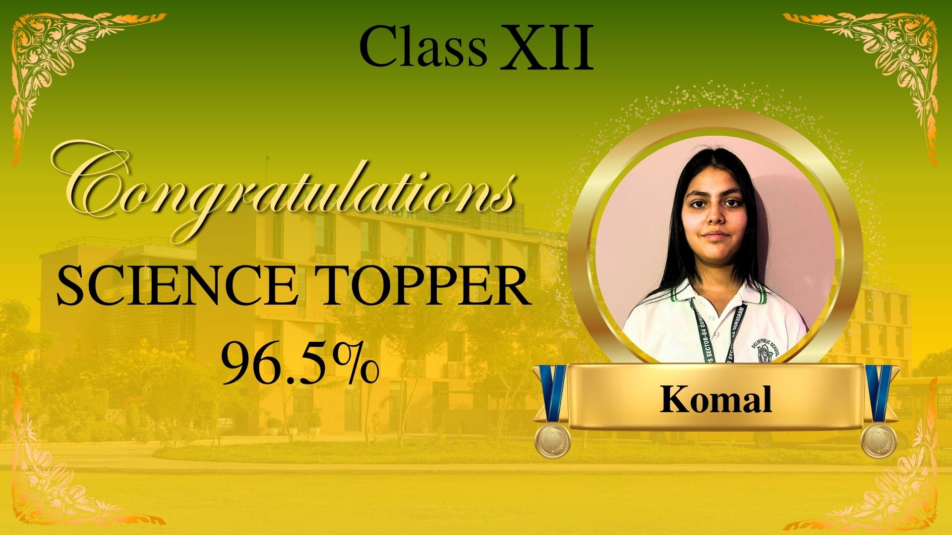 Class XII Science Topper